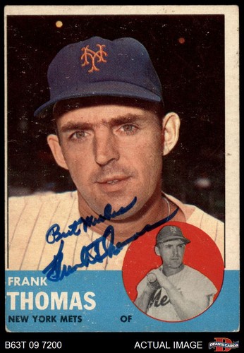 1963 topps 495 frank thomas - topps,