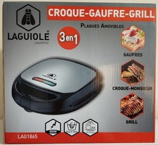 GAUFFRIER - TOASTEUR - GRILL 3 en 1 - LAGUIOLE LAG1865