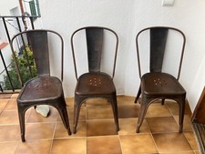 Chaise Tolix modèle "A" marron moucheté, À Nettoyer