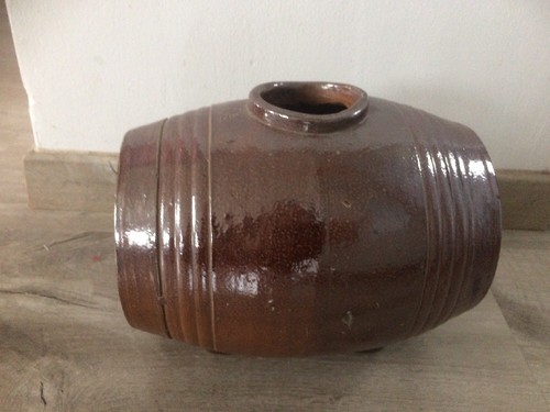 Ancien vinaigrier gres marron - ancien,