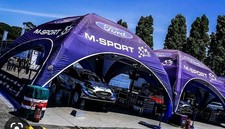 TENTES BARNUMS ASSISTANCE RALLYE. FORD  RACING.M-SPORT. DIORAMA 1/43