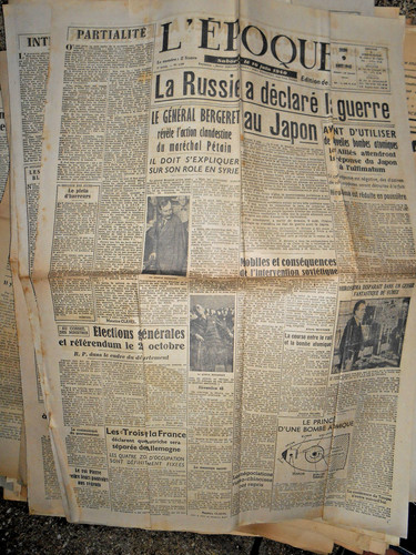 Journal ancien époque 9 - journal,