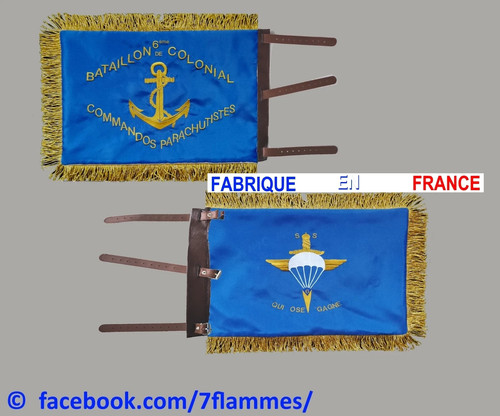 Fanion souvenir brodé 6è - fanion,