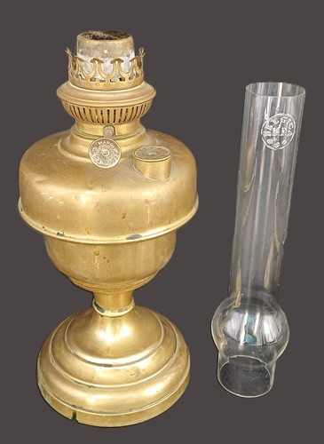 Lampe pétrole laiton - lampe, à