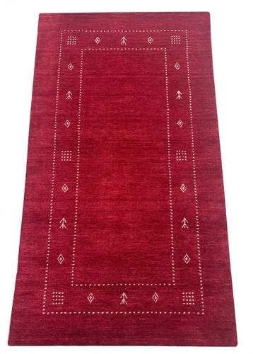 Tapis rouge 100 laine fait - rouge,