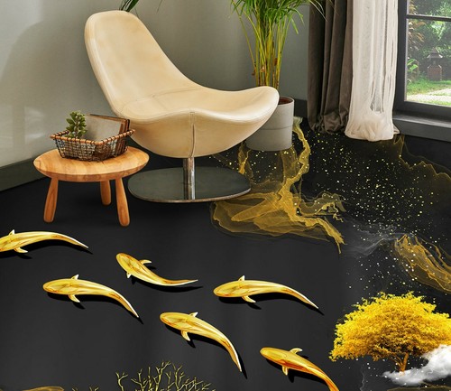 Poisson rouge arbre 7459na - 3d,