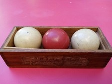 ANCIENNES BOULES DE BILLARD EN