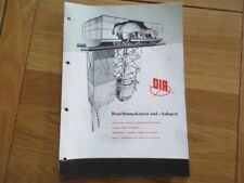 DIA CATALOGUE MACHINES  INDUSTRIEL CHARIOT CHARGEMENT GUEULARD FONDERIE 1950 DDR