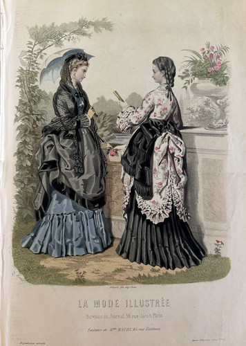 Lot gravures mode - la,