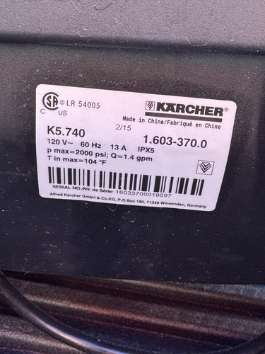 Karcher 740 pressure - k5.740, washer