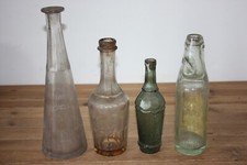 Lot de Carafes Bouteilles anciennes Bistrot Bar Pippermint Kirsch Courbis