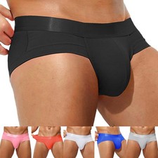 Slip homme confortable en coton slip respirant taille basse motif pochette douce