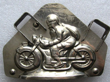 ANCIEN MOULE CHOCOLAT PERE NOEL  MOTO