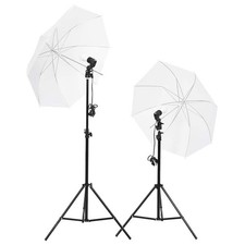 Kit d'Eclairage de Studio Trépieds Parapluies Equipement Photographie vidaXL