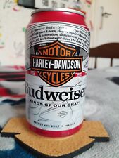 Canette VIDE Bière Budweiser Harley Davidson Édition Limitée 120e Anniversaire