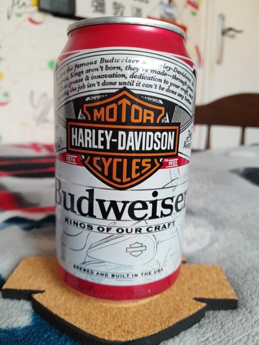 Canette vide bière budweiser - canette,