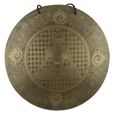 17" Gong tibétain -Yogi Chakra -Astamangala - 44 cm -Temple Méditation Népal 838