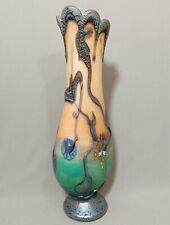 Style Art Nouveau artistes Verriers Guyot & Aconito Vase En Pâte De Verre Irisé 