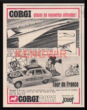 AD  PUBLICITE  CORGI TOYS  Avion Concorde - R 16   Vintage 1969   PUB
