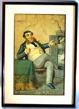 CHROMO LITHOGRAPHIE fortune fin XIXe JE VENDAIS AU COMPTANT  31x19,5 cm cadre