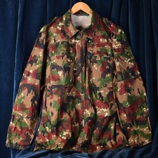 Veste camouflée  Alpenflage militaire Armée Suisse T 86 / 87