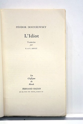 Livre ancien dostoiewsky - livre,