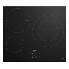 beko table de cuisson induction 60cm 3 feux 7200w noir HII63402MT 