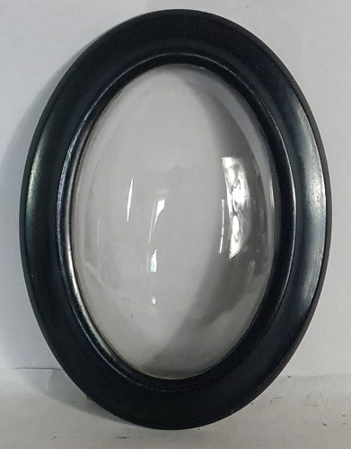 Ancien cadre ovale verre