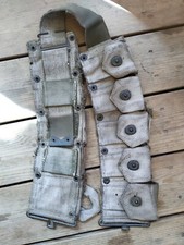 Ceinturon US USA Garand Camouflé Blanc Neige Jus De Grenier Us WW2