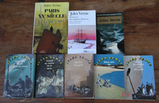 JULES VERNE - LOT DE 8 LIVRES