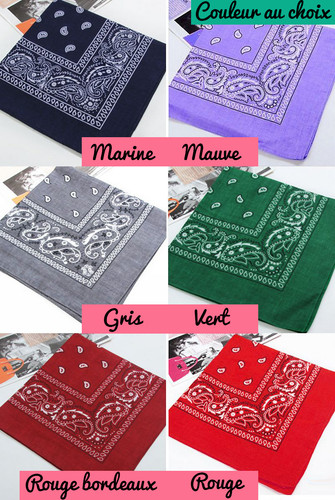 Bandana foulard cheveux - bandana, à
