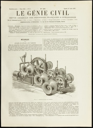 1892 appareil levage - appareil, à