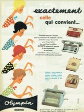 publicité Advertising 11211  1961  machines de bureau Olympia  Brunsviga