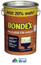 Bondex Lasure En Bois Pour Extérieur 4,8 Litres / Différentes Couleurs / #879