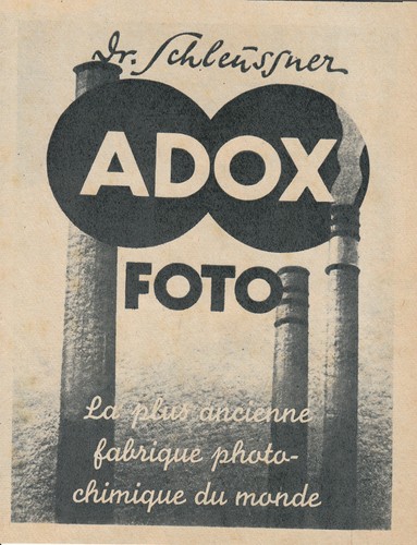 Publicité ancienne adox foto - publicité,