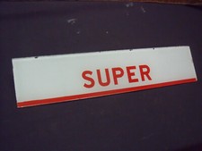 VERRE DE POMPE A ESSENCE VOLUCOMPTEUR D EPOQUE 360x80 mm satam boutillon themis