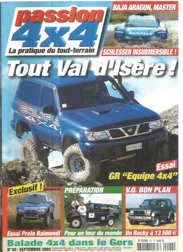 Passion 4x4 patrol gr - n°92,