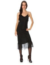 Robe soie noire Stella Forest