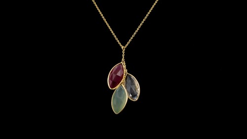 Chalcedony and crystal quartz - chalcedony,