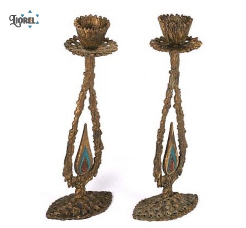 Ancien bougeoir shabbat - bougeoir,