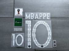 Kit Flocage MBAPPE #10 Maillot France 2018 FFF Coupe du monde FIFA UEFA + Patch
