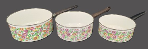 Lot casseroles fleuries - lot, 3