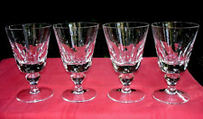 SAINT LOUIS JERSEY 4 WATER GLASSES 4 VERRES A EAU CRISTAL TAILLÉ PAQUEBOT FRANCE