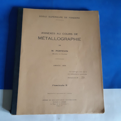 Metallographie annexes - annexes, au