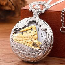 Montre Gousset Train Ancien Locomotive à vapeur (Réf 5)