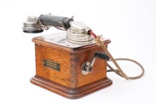 Vintage Téléphone De Type Marty Vers 1910 - Burgunder Fabricant