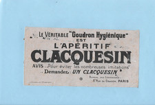 5 Buvards publicitaires  thème alcool fort Clacquesin homme goudron hygiénique