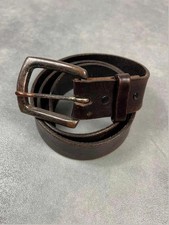 Ceinture cuir marron vintage