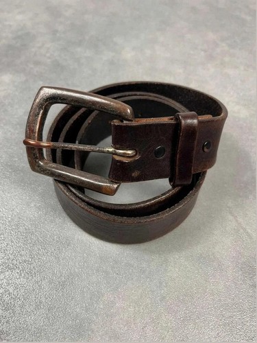 Ceinture cuir marron vintage