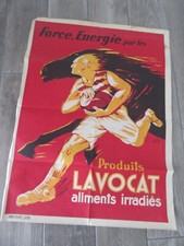 GRANDE AFFICHE LAVOCAT RUGBYMAN RUGBY 1930  DESSINEE PAR HENRI PROST (1876-1940)